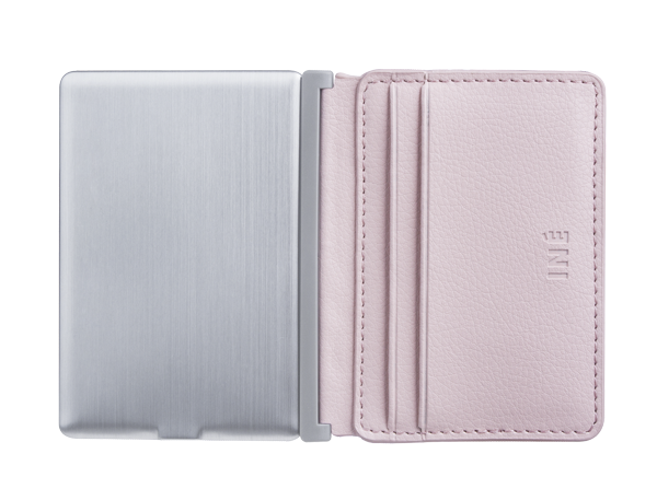 INÉ The Wallet Recycled Leather Powder Pink